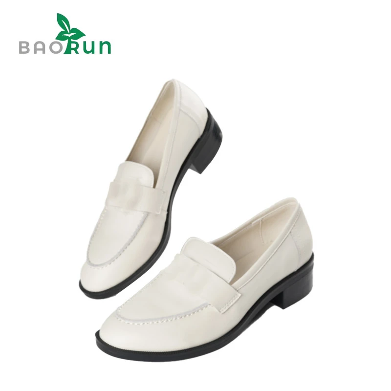 【乐福休闲鞋】鞋面+内里+鞋垫：羊皮大底：橡胶 跟高：3.5cm