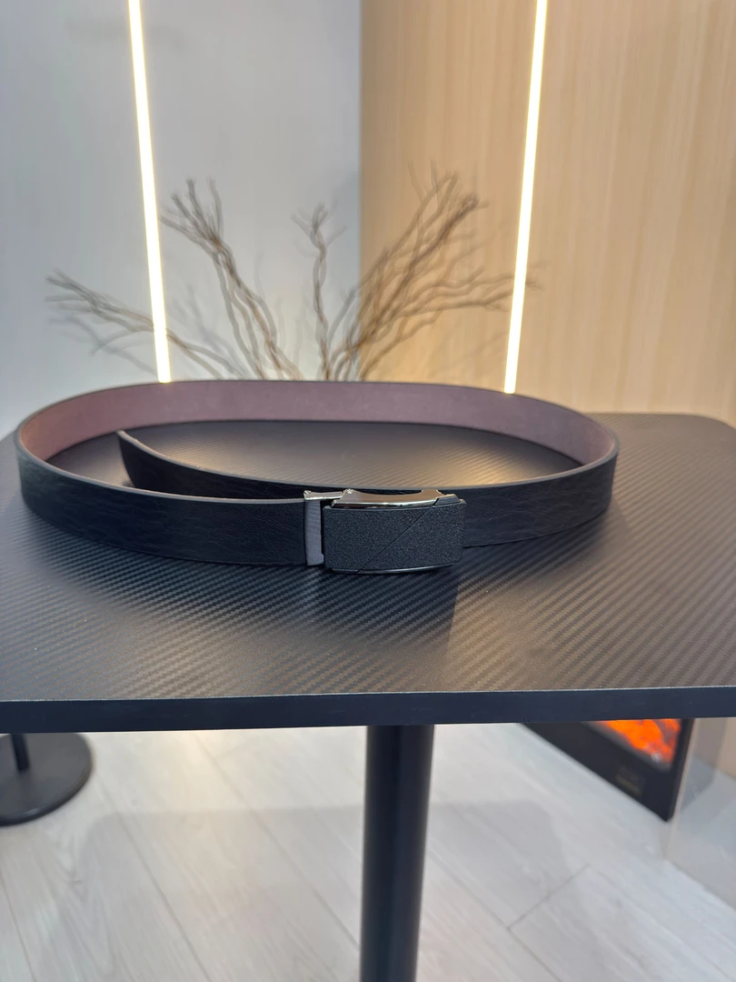 男士头层牛皮自动扣裤腰带男装年轻人西裤商务中年男款真牛皮皮带