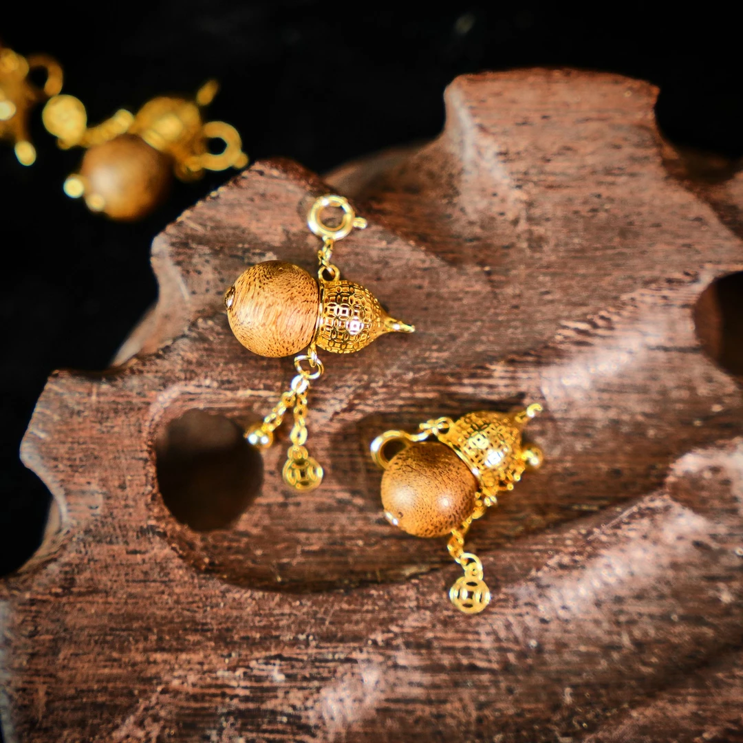 沉香天然沉香925银葫芦吊坠（多样性发货）-YXT25122411