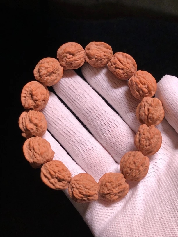 嵩山金蟾蛤蟆头小核桃手串原生态老树籽疙瘩纹蛤蟆头手串文玩核桃