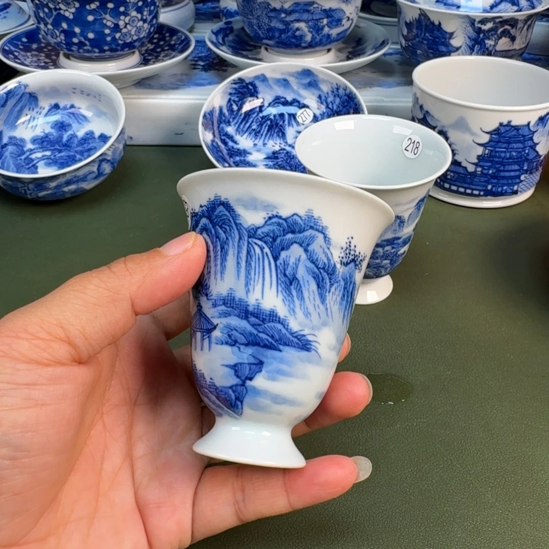 陶景德镇纯手绘茶具圆圆263