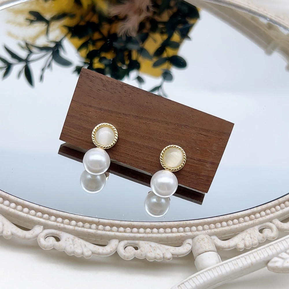 铜合金仿珍珠耳饰 银针 02999 好啊商店 韩式精致珠珠耳钉