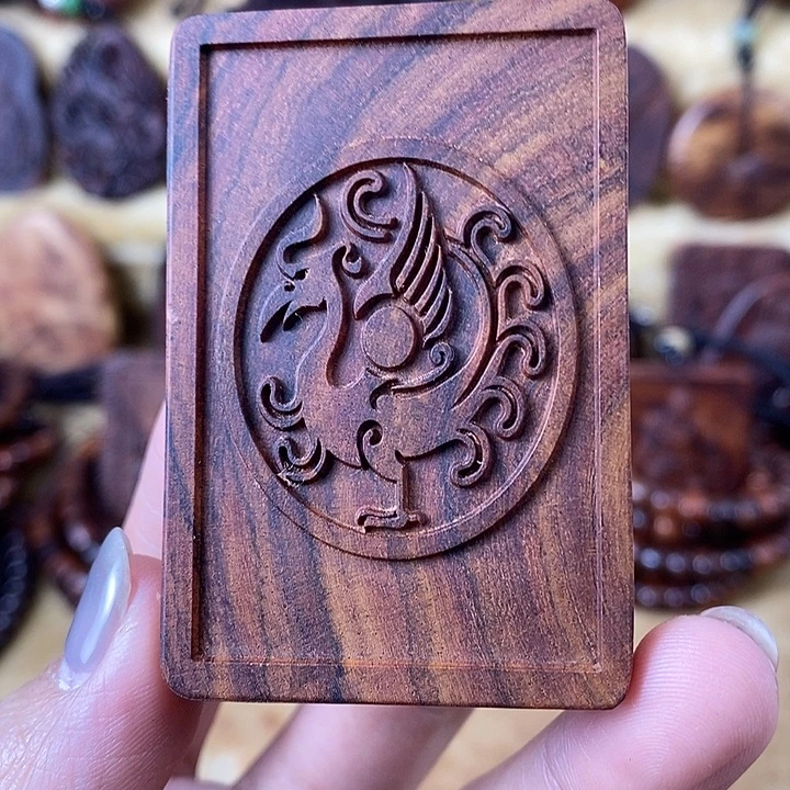 潮***缘黄花梨/降香黄檀吊坠