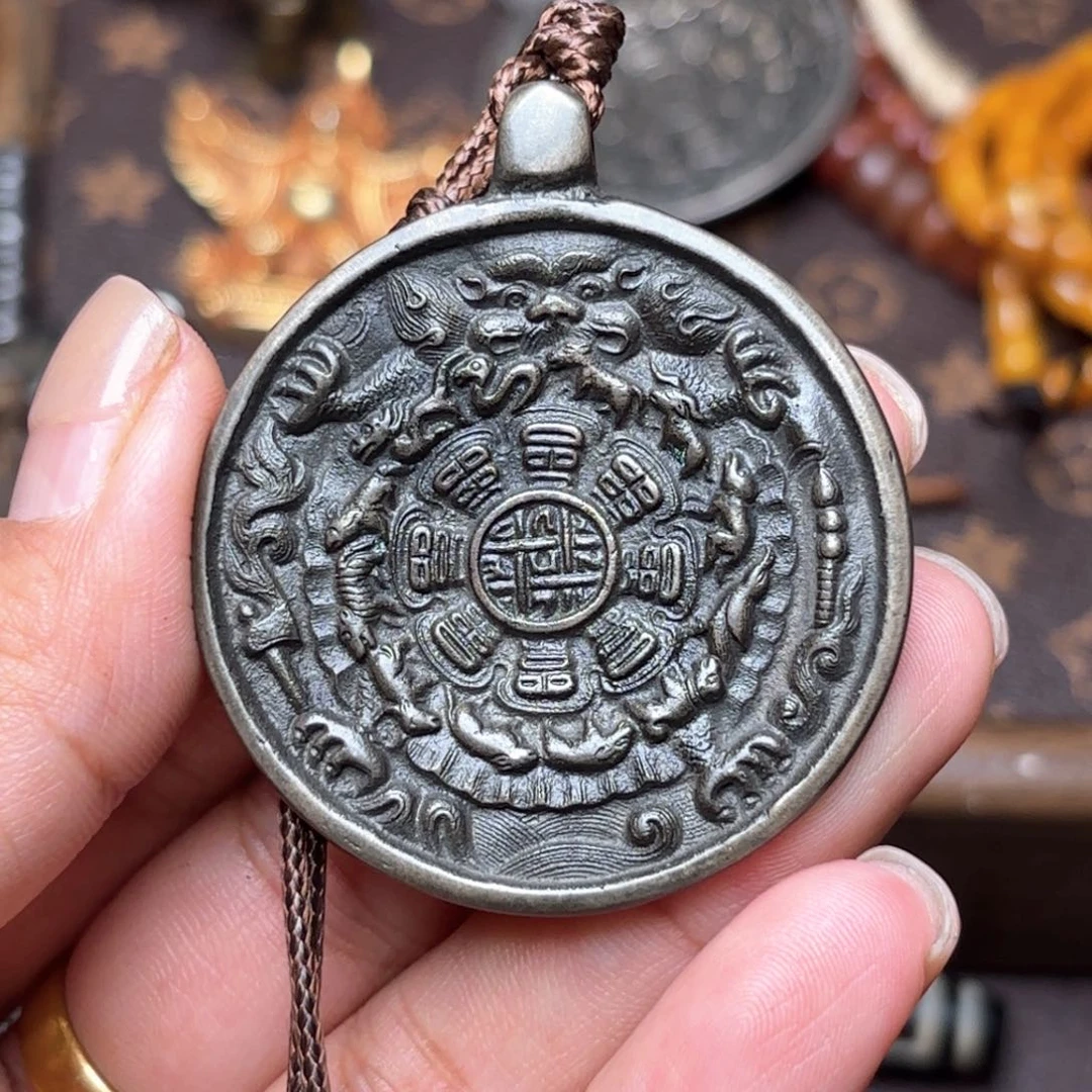 品****9铜星月菩提吊坠项链