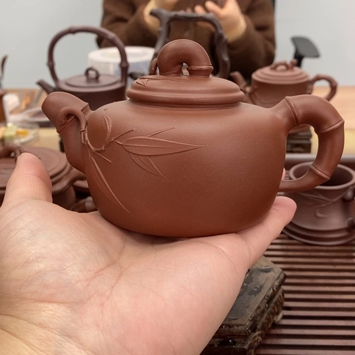 茶壶紫砂道洪竹节230毫升