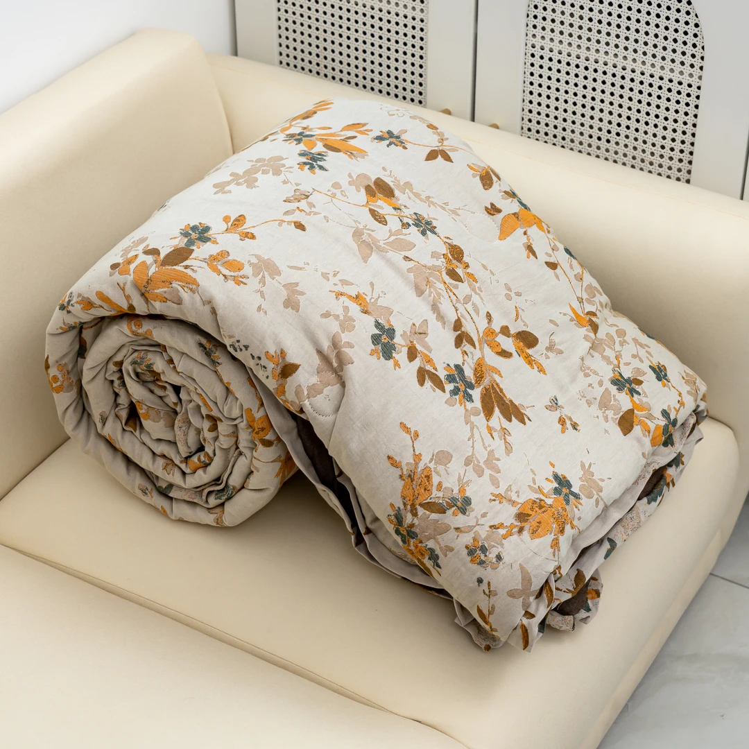 【京会社】驼绒被200*230秋庭花影