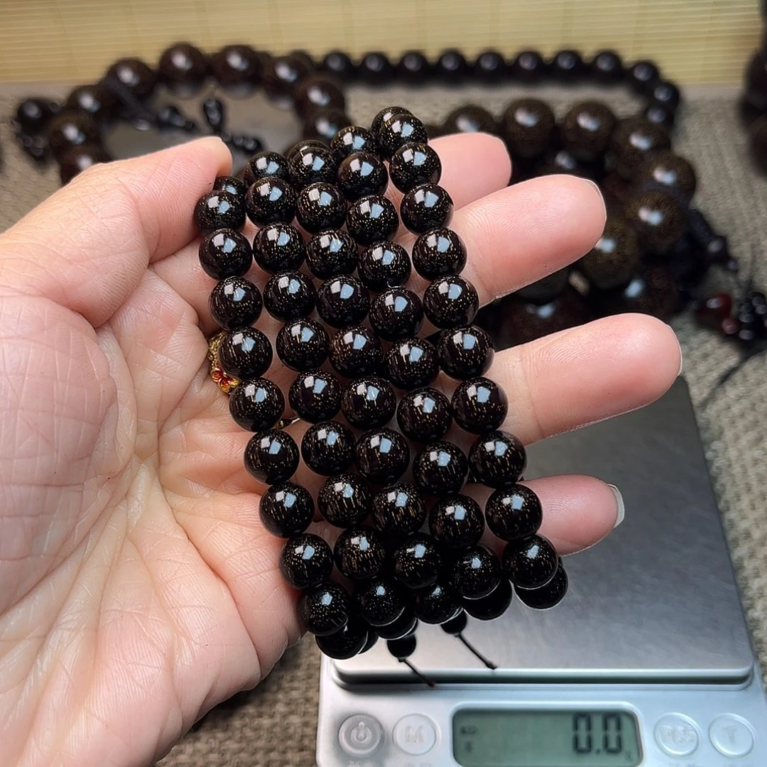 人***己檀香紫檀（小叶紫檀）0.8 108颗 满星