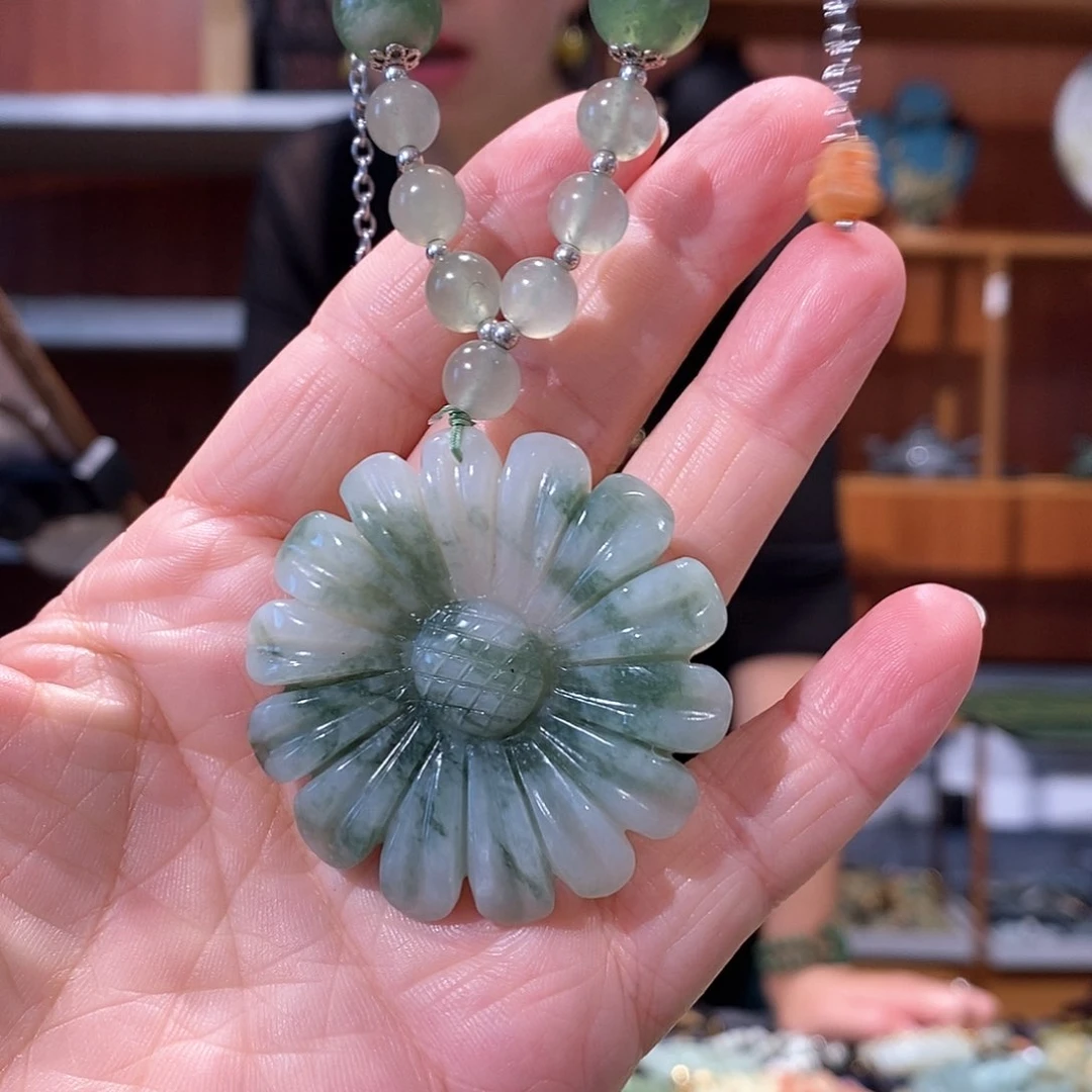 未镶嵌岫玉毛衣链