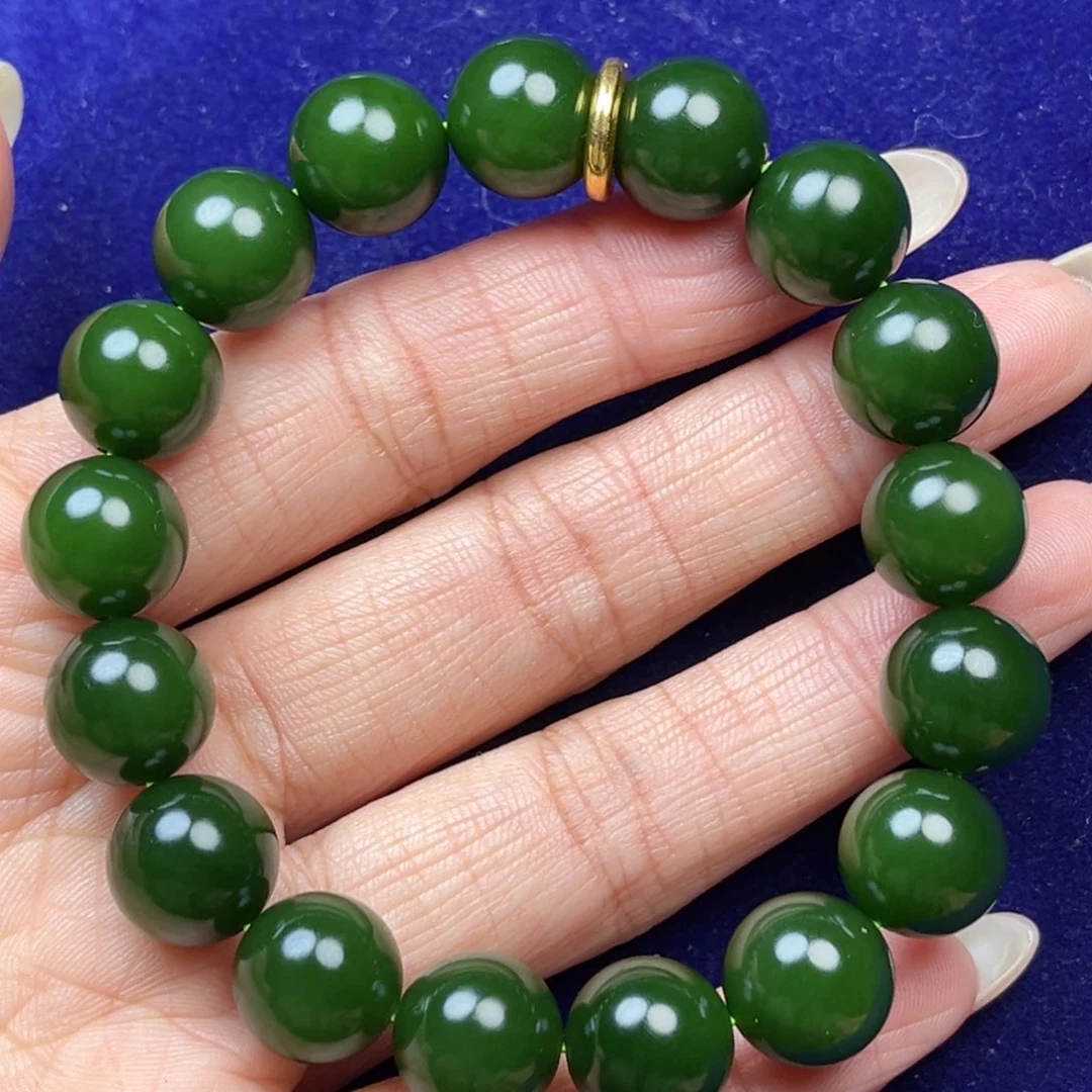 未镶嵌手串和田玉心**成