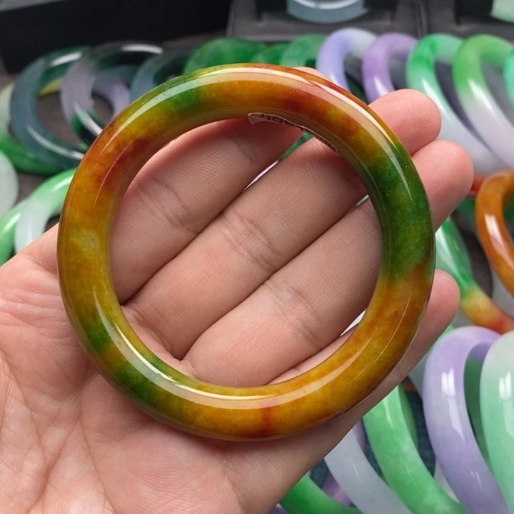 牡***花仿水晶非金属高端手镯13