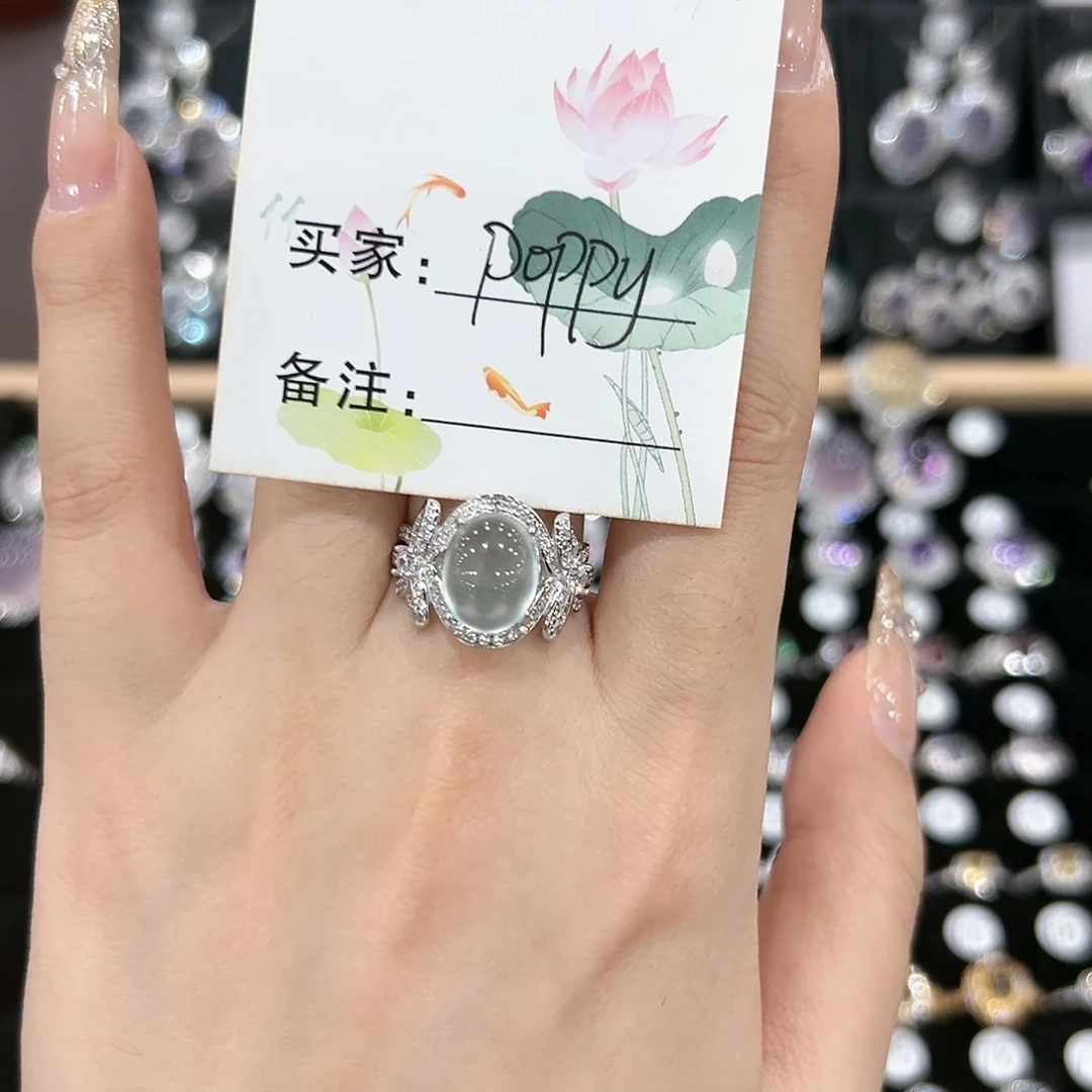 紫晶戒指银S925镶嵌吃***。戒指