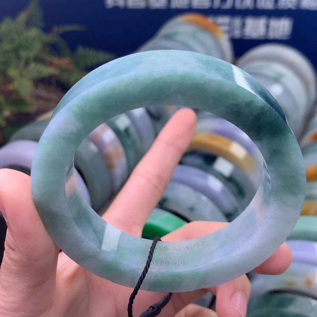 定制翡翠未镶嵌手镯定制不退不换