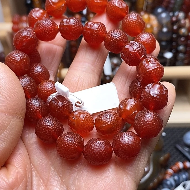 半***醒玛瑙/玉髓未镶嵌手链