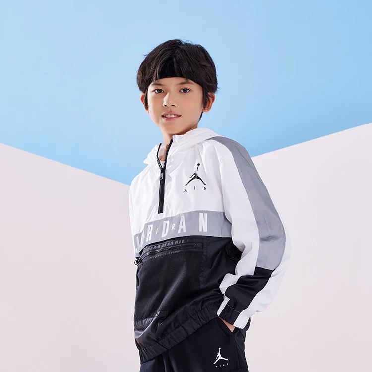 【官方旗舰】AIR JORDAN休闲运动童装夹克潮款儿童运动外套B191