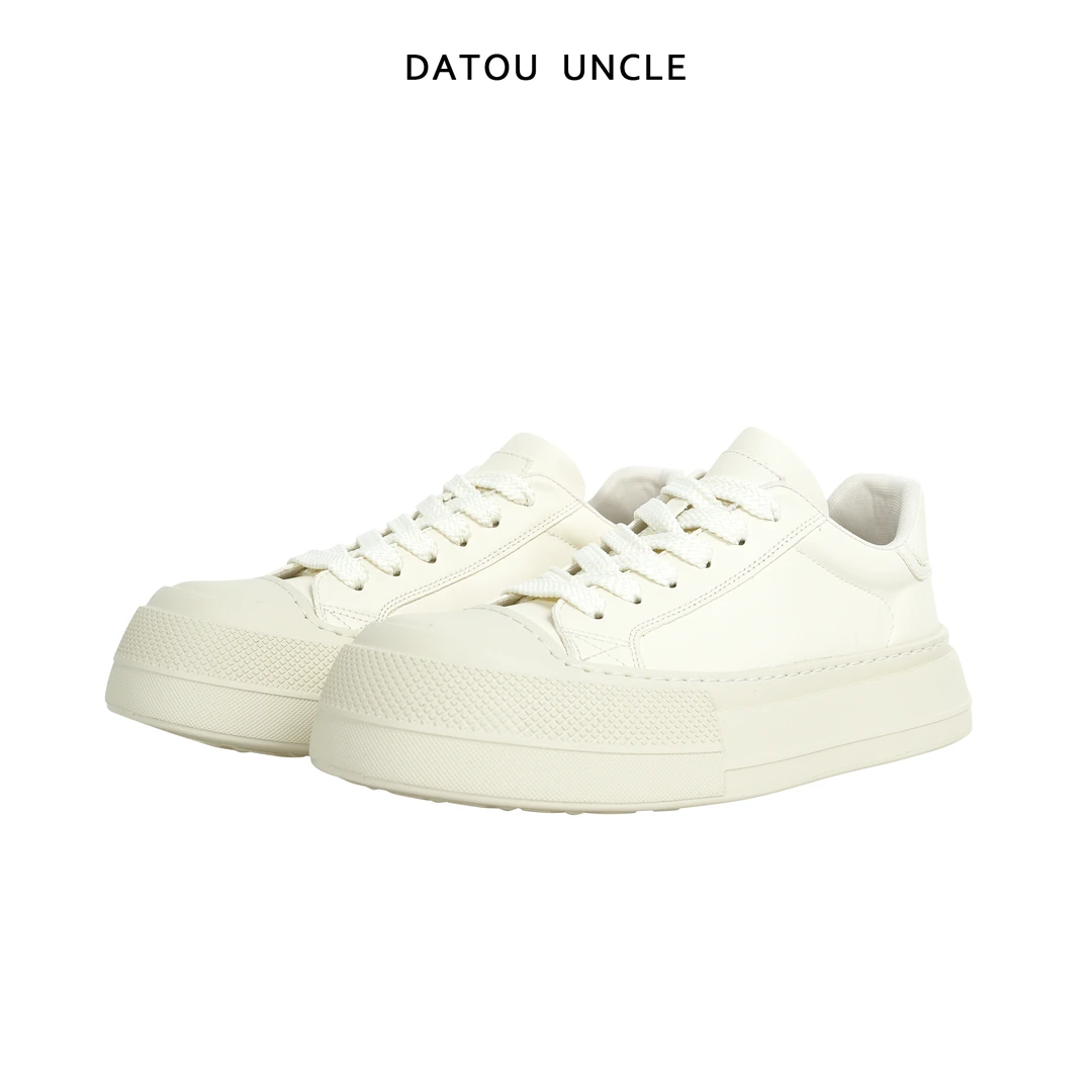 【大头叔叔】四季牛皮透气男士休闲运动小白鞋百搭低帮板鞋YS2220