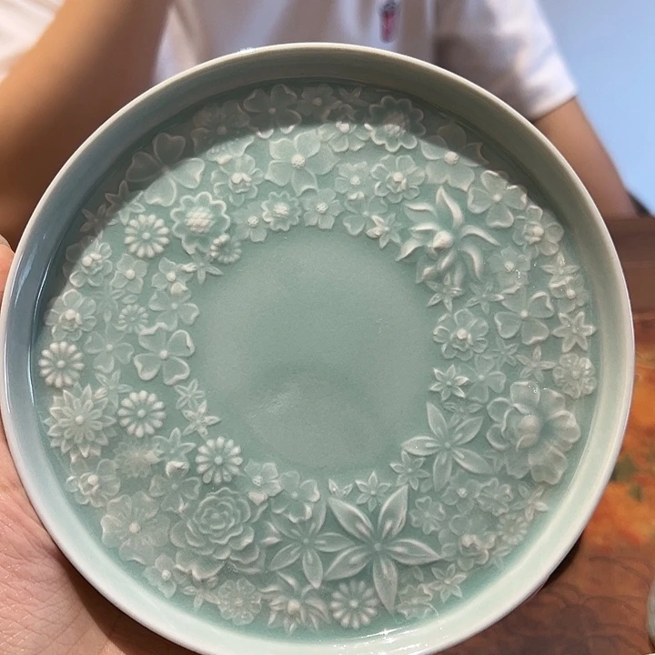 龙泉云间青瓷小米茶器