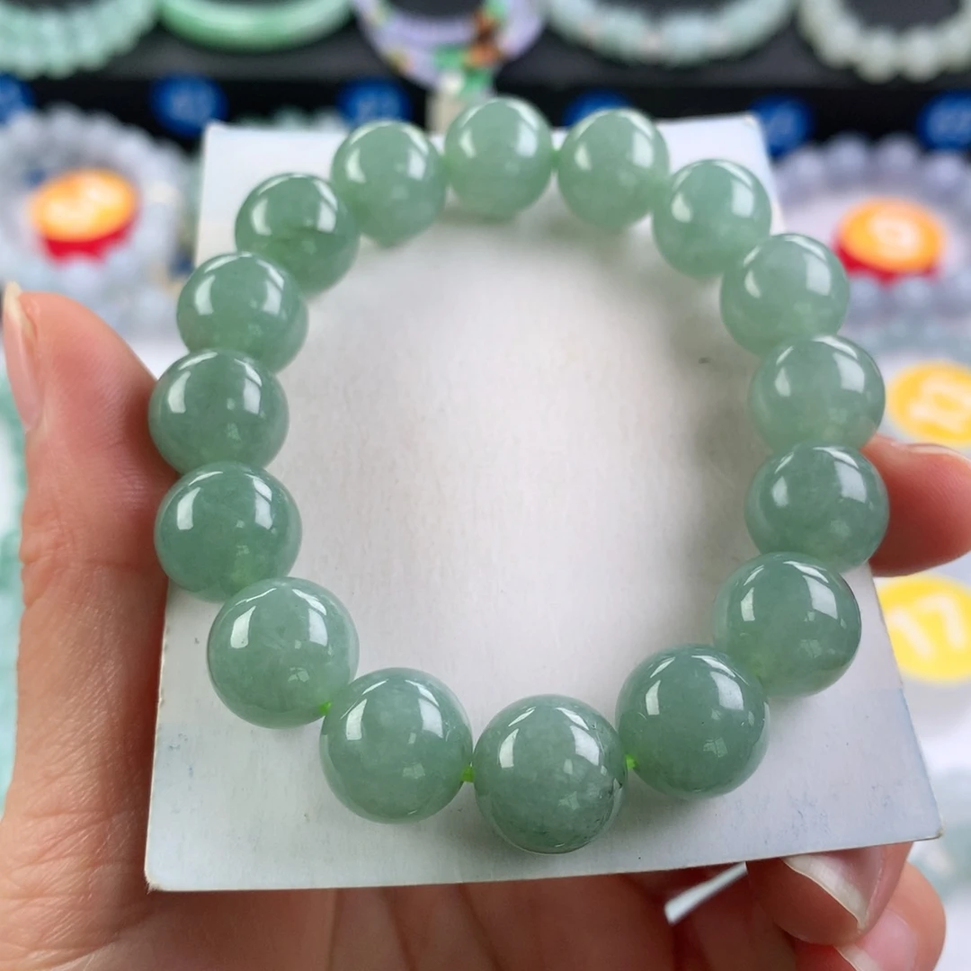 翡翠未镶嵌手链卡12.3