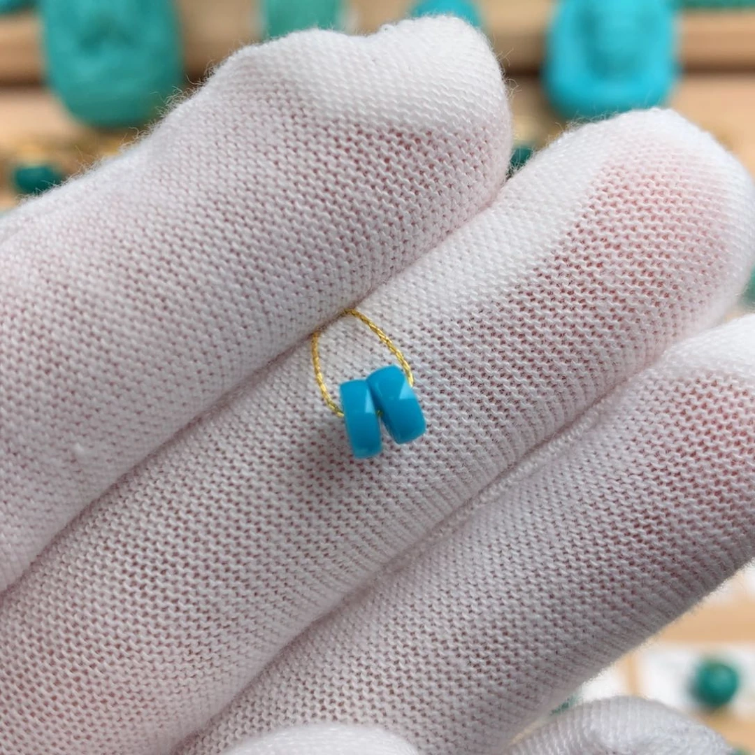 未镶嵌绿松石珠宝奇石5mm