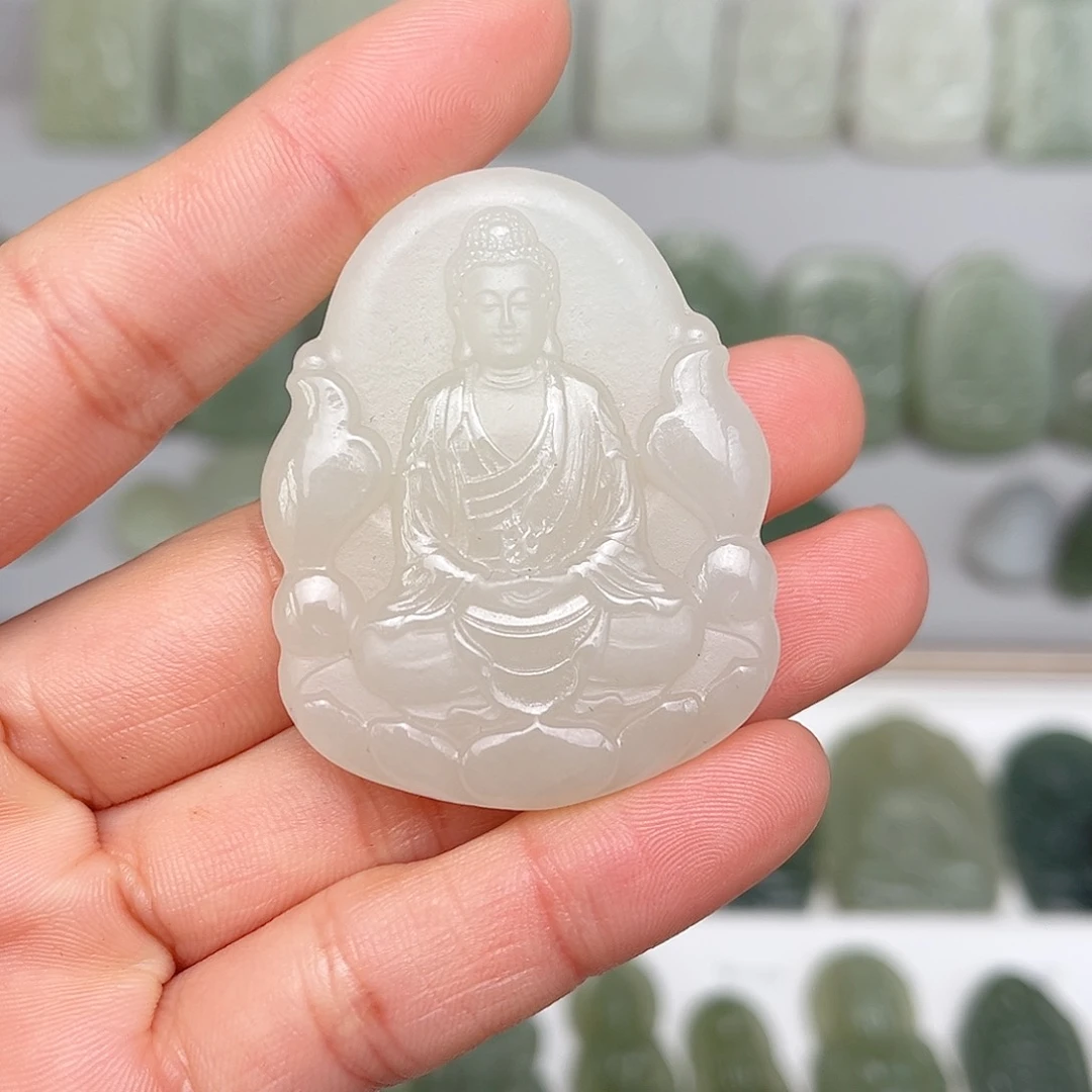 和田玉颈饰未镶嵌谦**玉