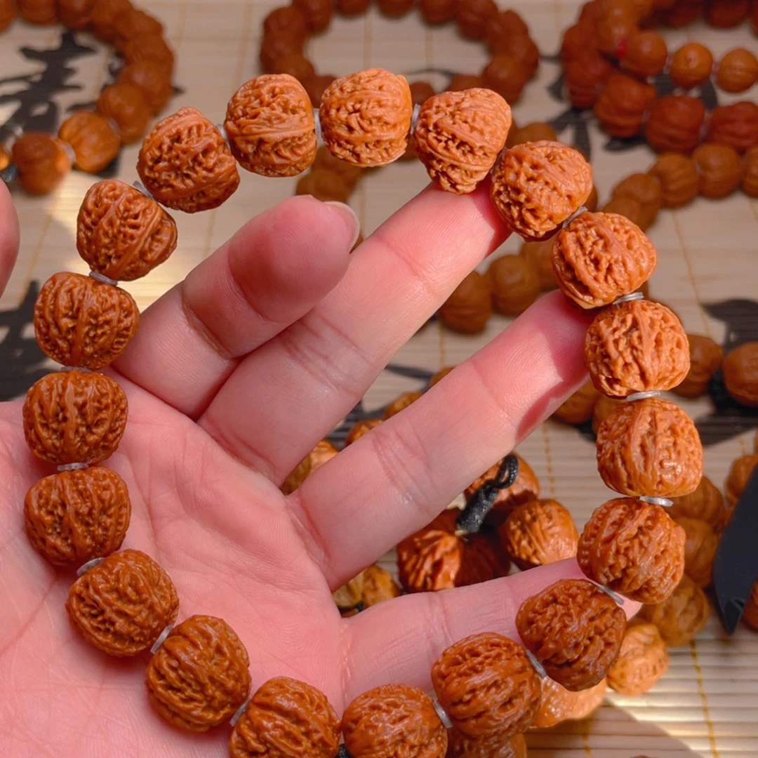 文玩核桃吊坠核**心野生文玩手串