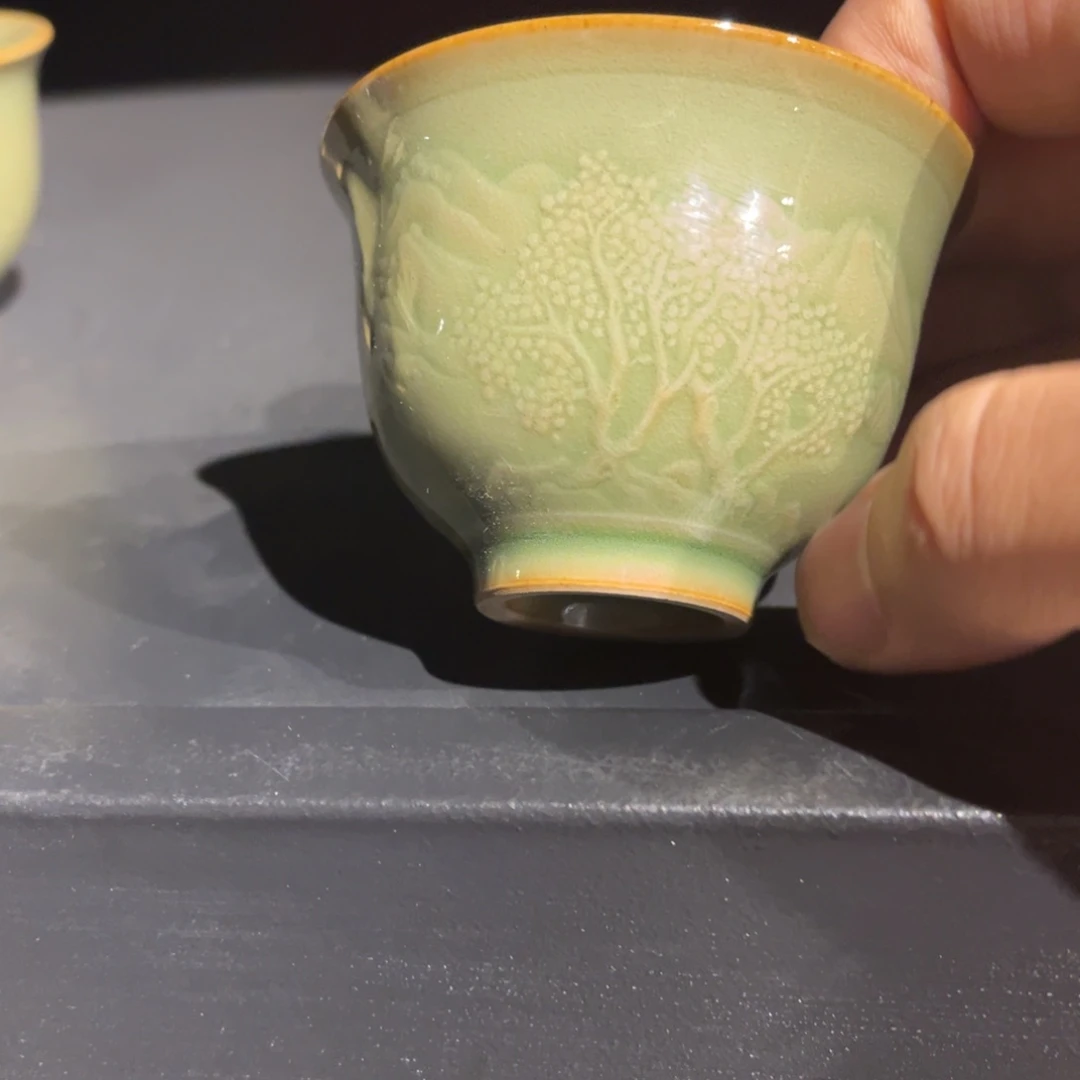 瓷特价特价山水茶杯