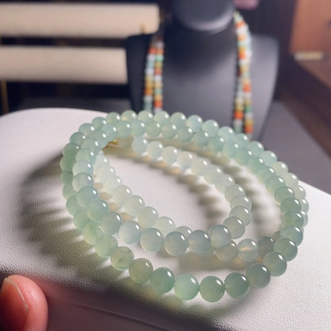 定制翡翠未镶嵌44 缅甸翡翠A货卡6.5