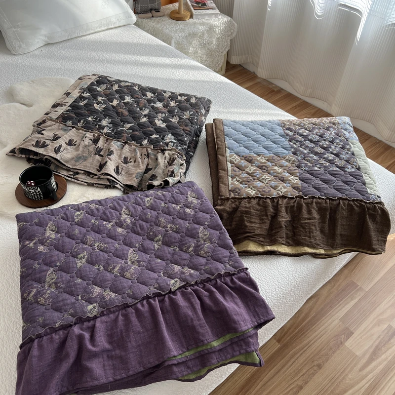 新款沙发垫双层纱色织四季通用按照沙发尺寸下单多功能加厚床品