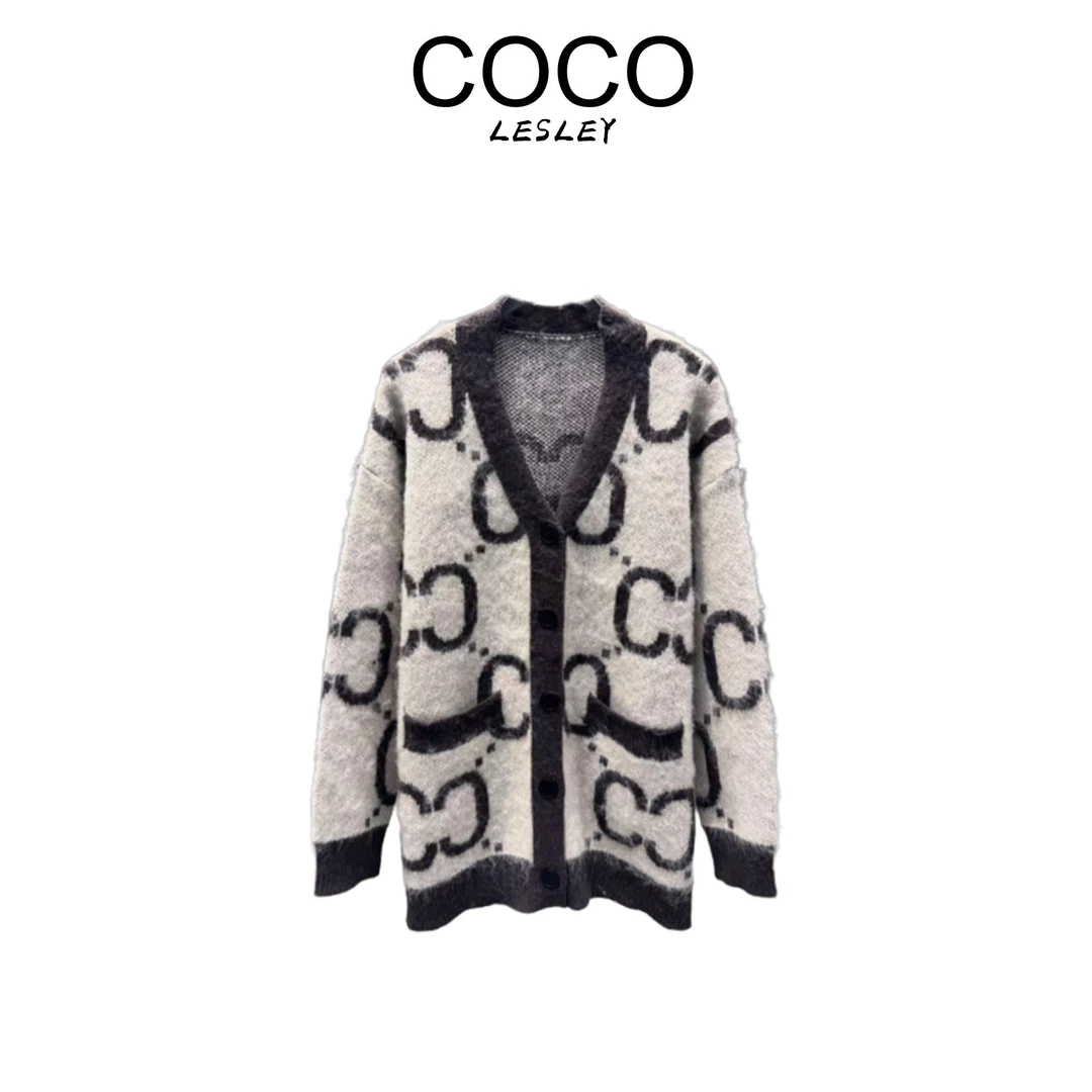 【COCO LESLEY】中长款宽松型厚款毛针织衫宽松休闲毛衣 9003