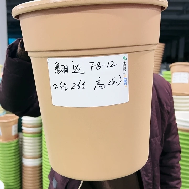 正品翻边口27高29米色5只无托