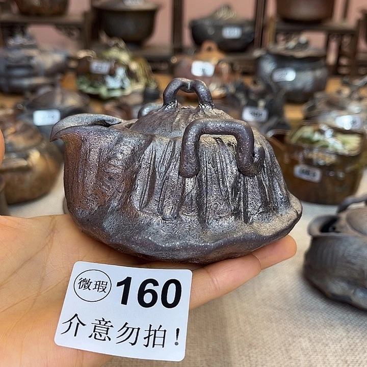 裸柴烧陶瓷手工茶器