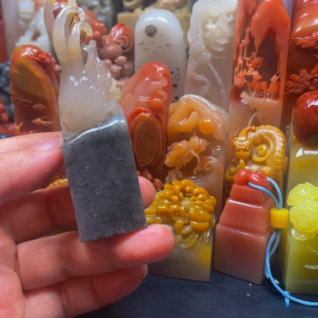 寿山石印石精美寿山