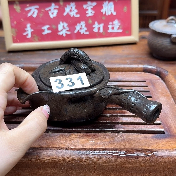 纯手工制作粗陶茶具