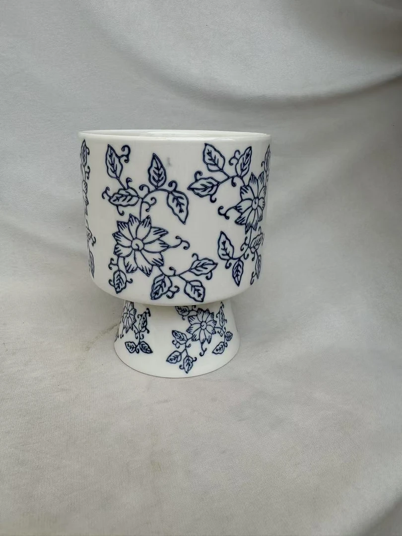 997古韵青花小型蝴蝶兰小兰花专用花盆口11高14