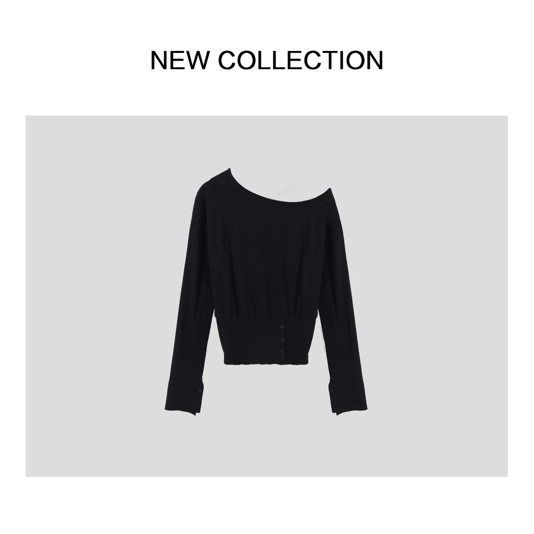 【艺菲专属】长袖休闲百搭线衣 X1538022