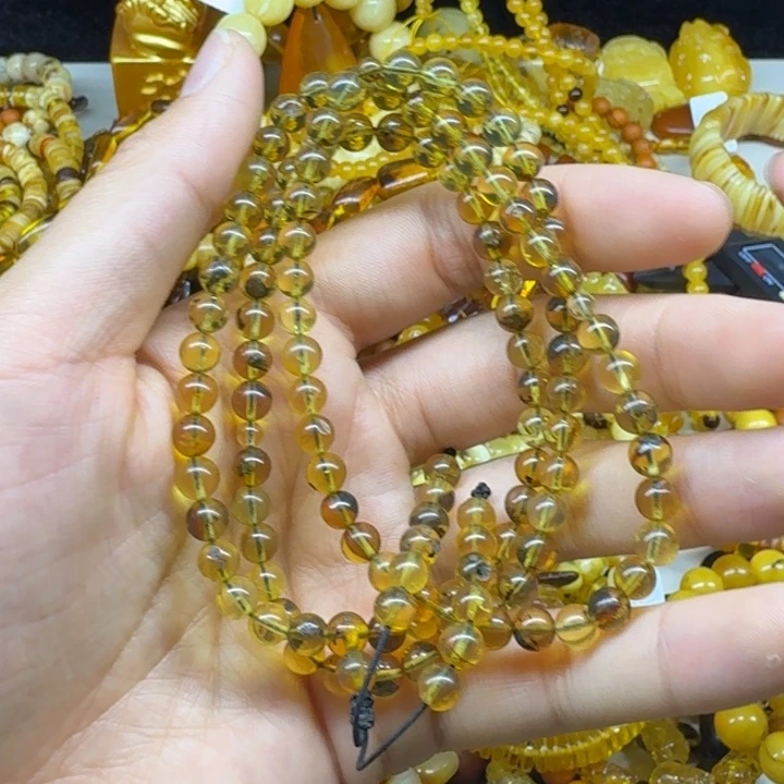 琥珀未镶嵌珠宝奇石