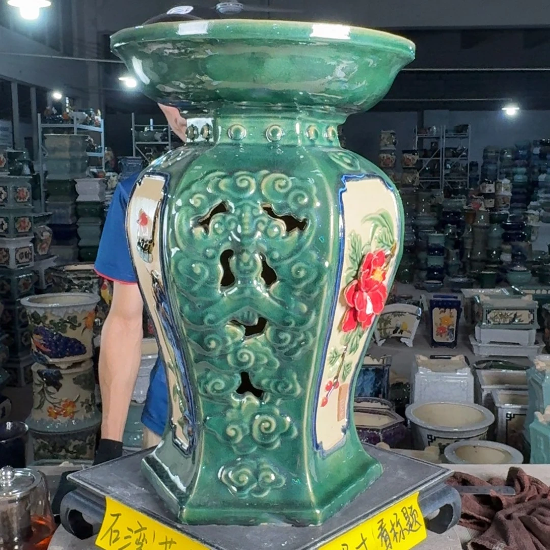 一风堂石湾花盆 面30高46
