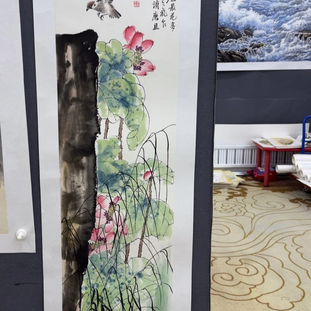 国画莯*武天才四尺对开赵