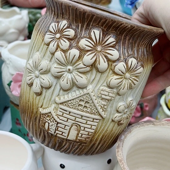 多肉绿植陶瓷花盆9.9包邮