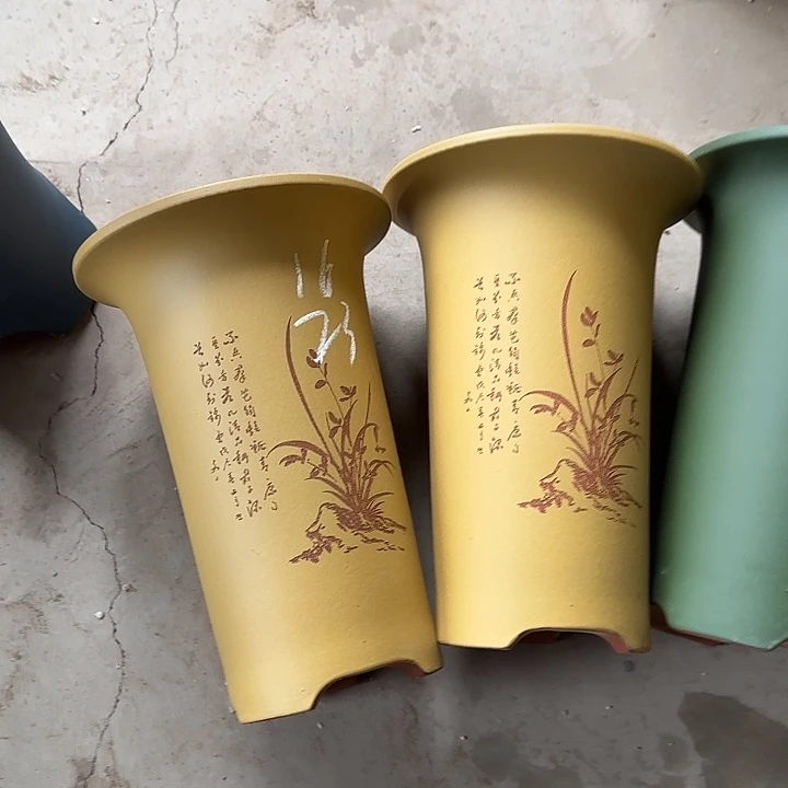 宜兴紫砂兰花盆盆