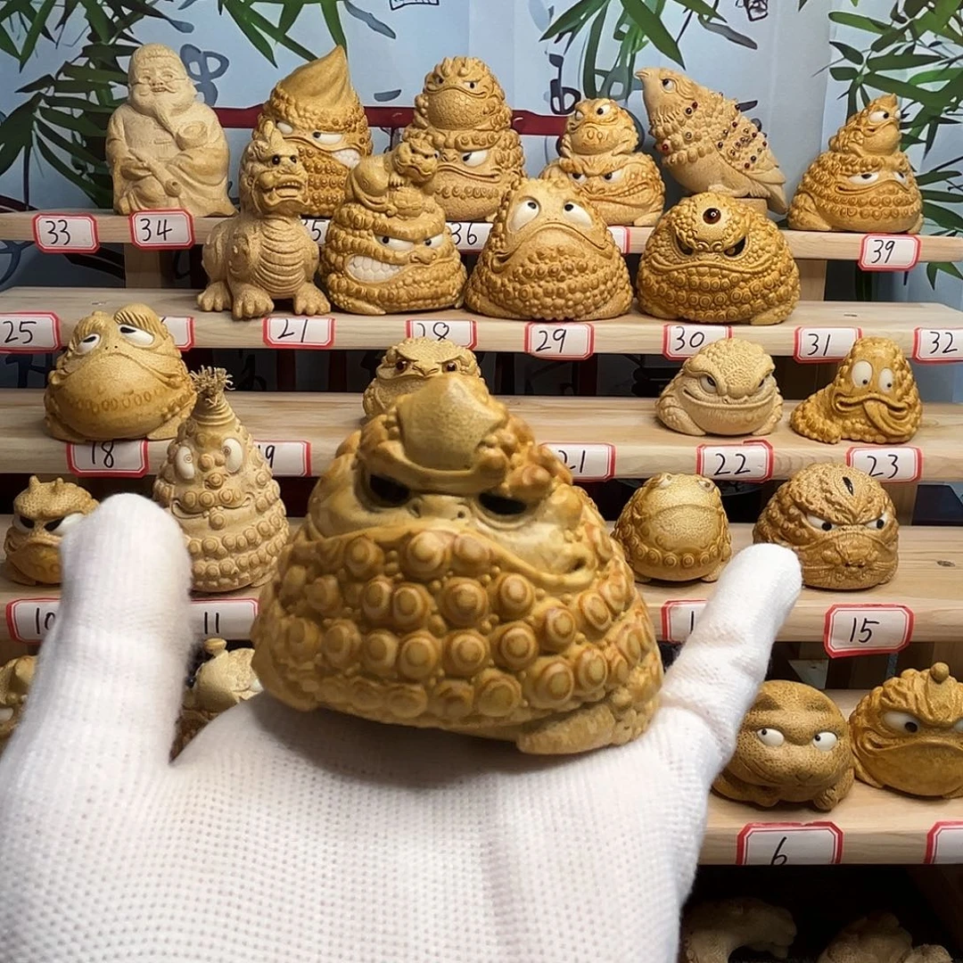 M***劉竹竹根雕手工独角金蟾