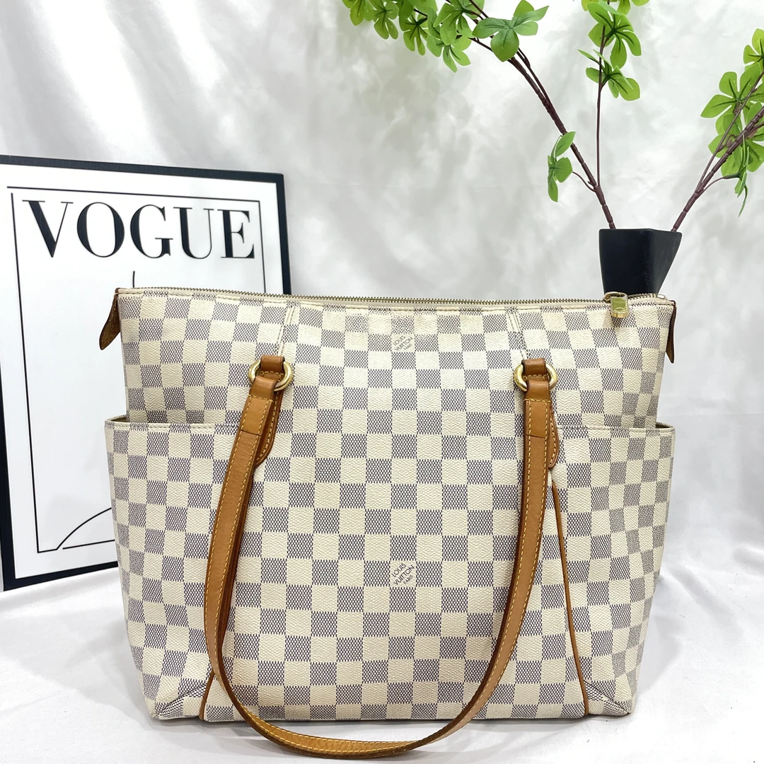 95新 LouisVuitton/路易威登 白棋盘格奶瓶单肩包/DY336