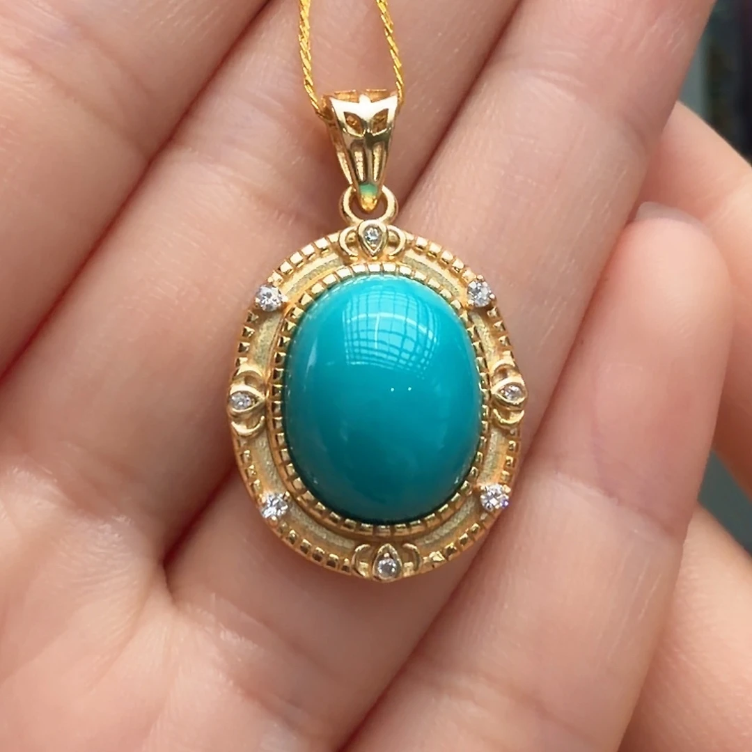 绿松石未镶嵌颈饰