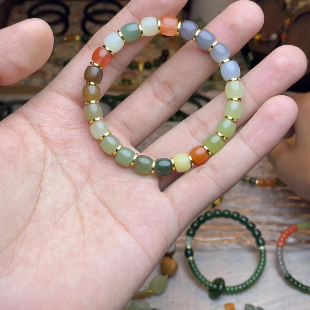 和田玉未镶嵌手链