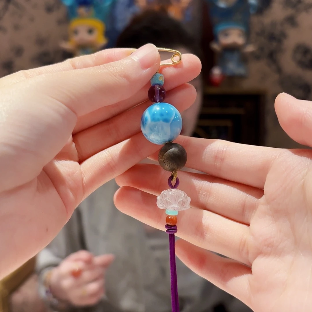 针钠钙石（海纹石）未镶嵌颈饰挂件