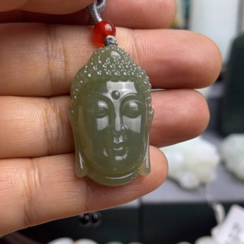 和田玉未镶嵌吊坠(不含链)