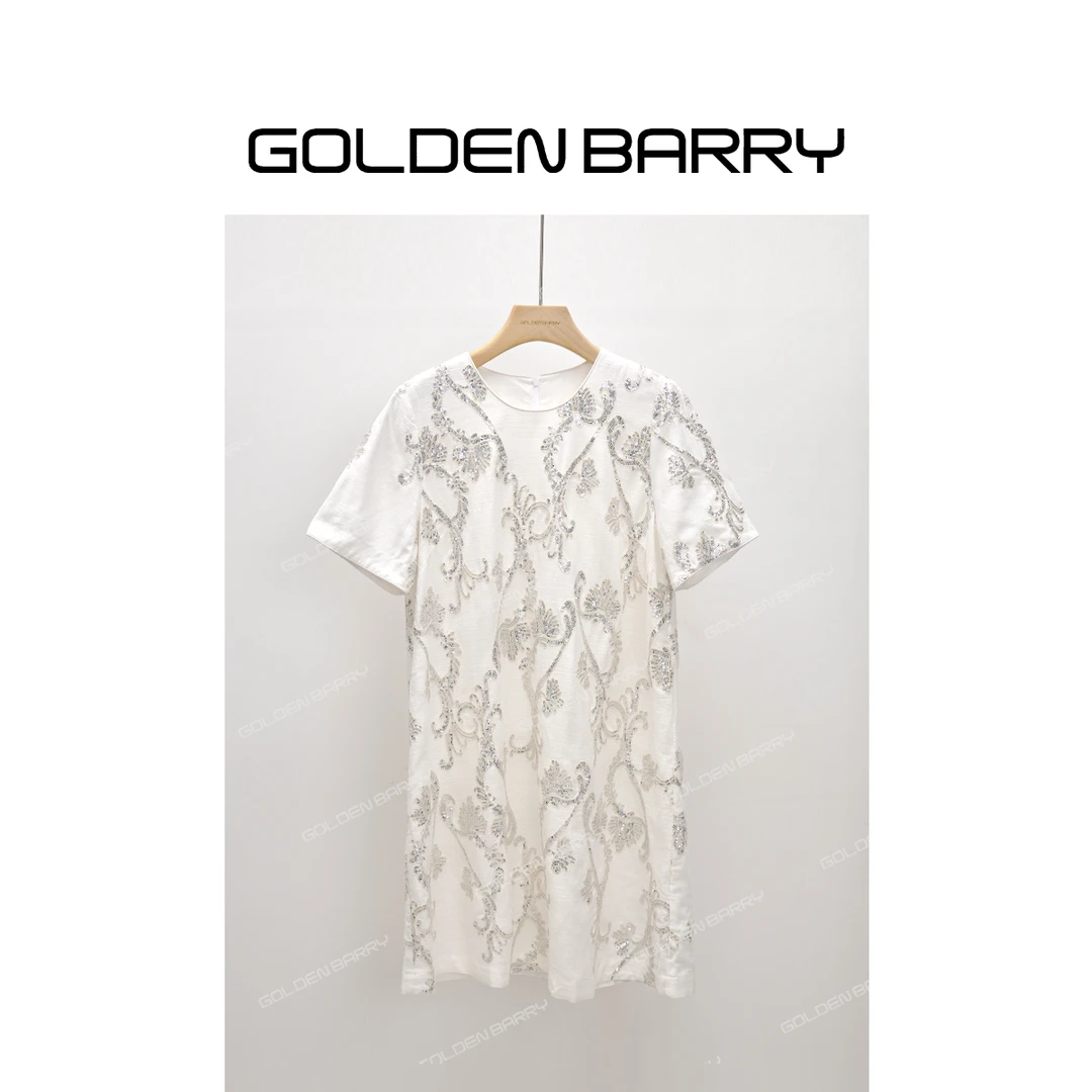GOLDENBARRY【3.8专享】301272手工珠片连衣裙