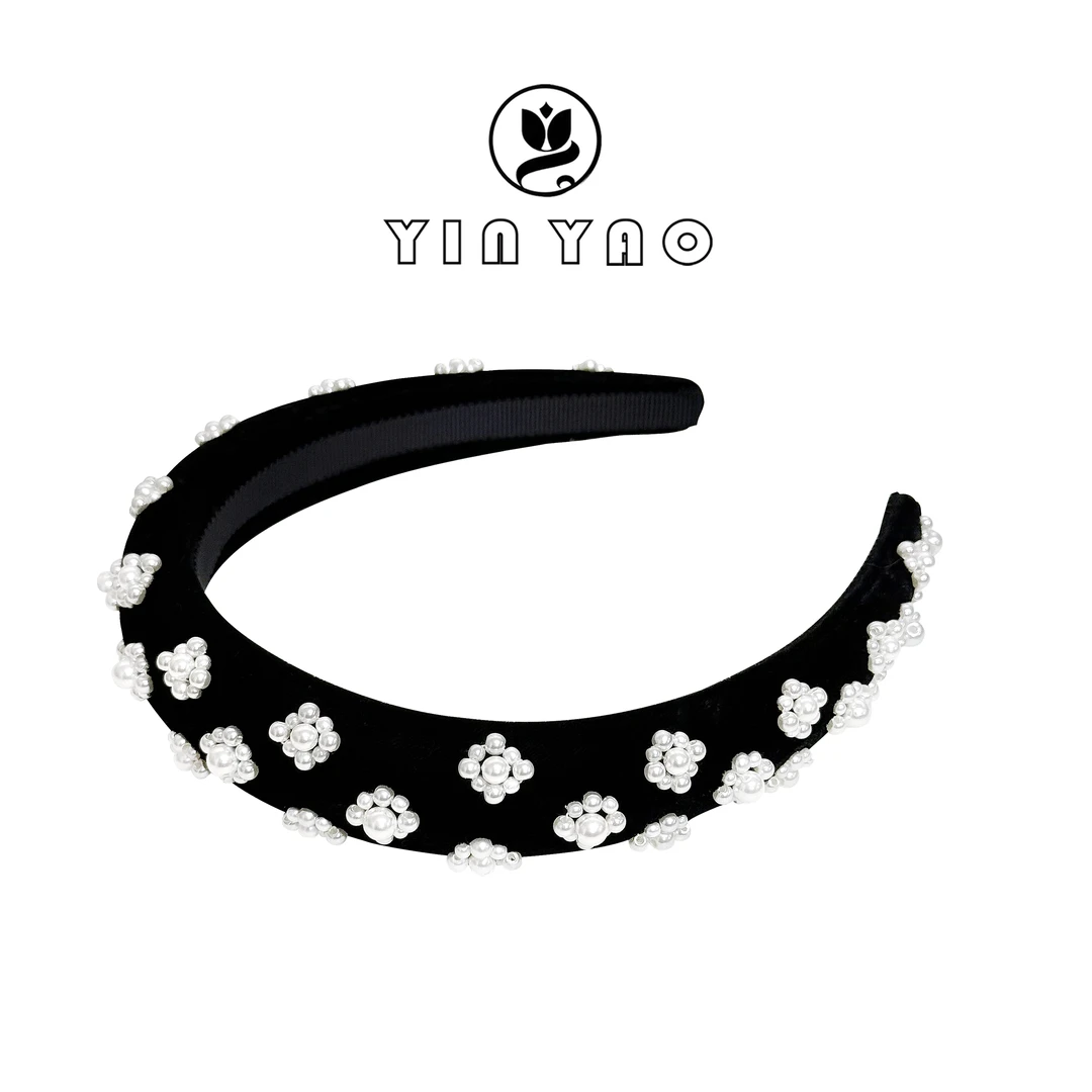【YINYAO】原单设计-高级优雅精致轻奢百搭珍珠发箍1007