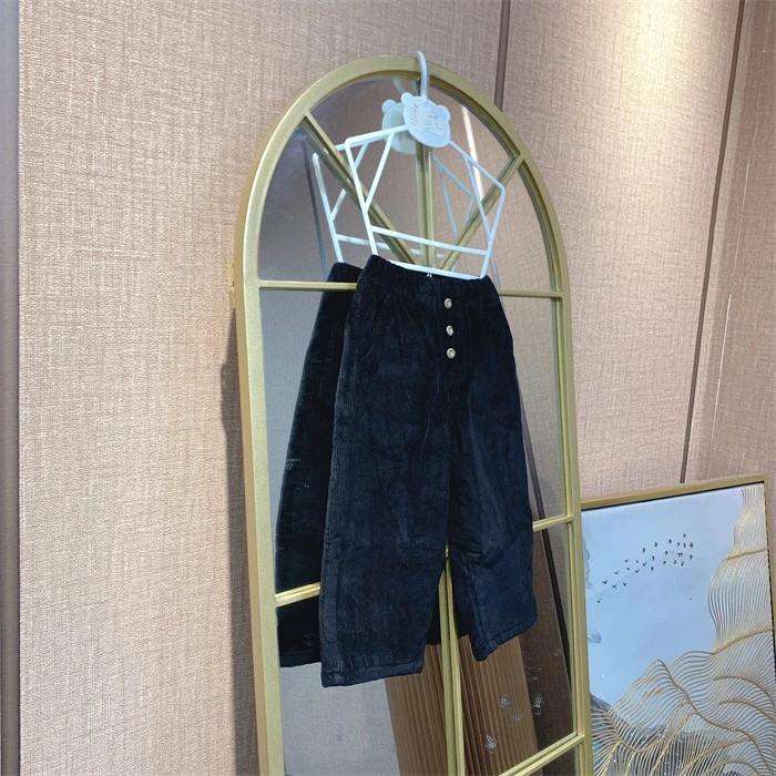 AD095   宝宝黑色厚裤子 夹棉