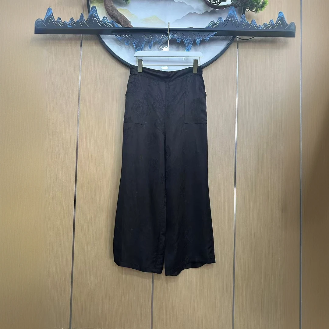 新中式宽松气质显瘦款休闲裤9518