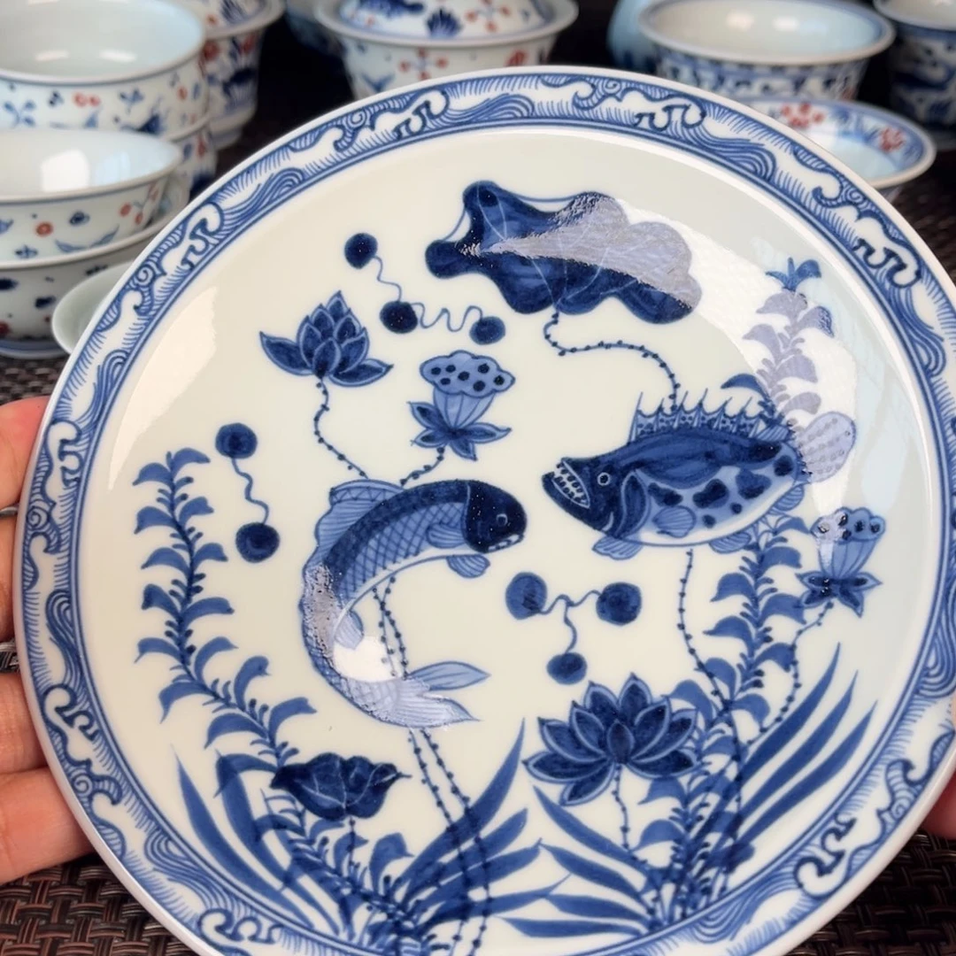 瓷片微瑕景德镇陶瓷壶承